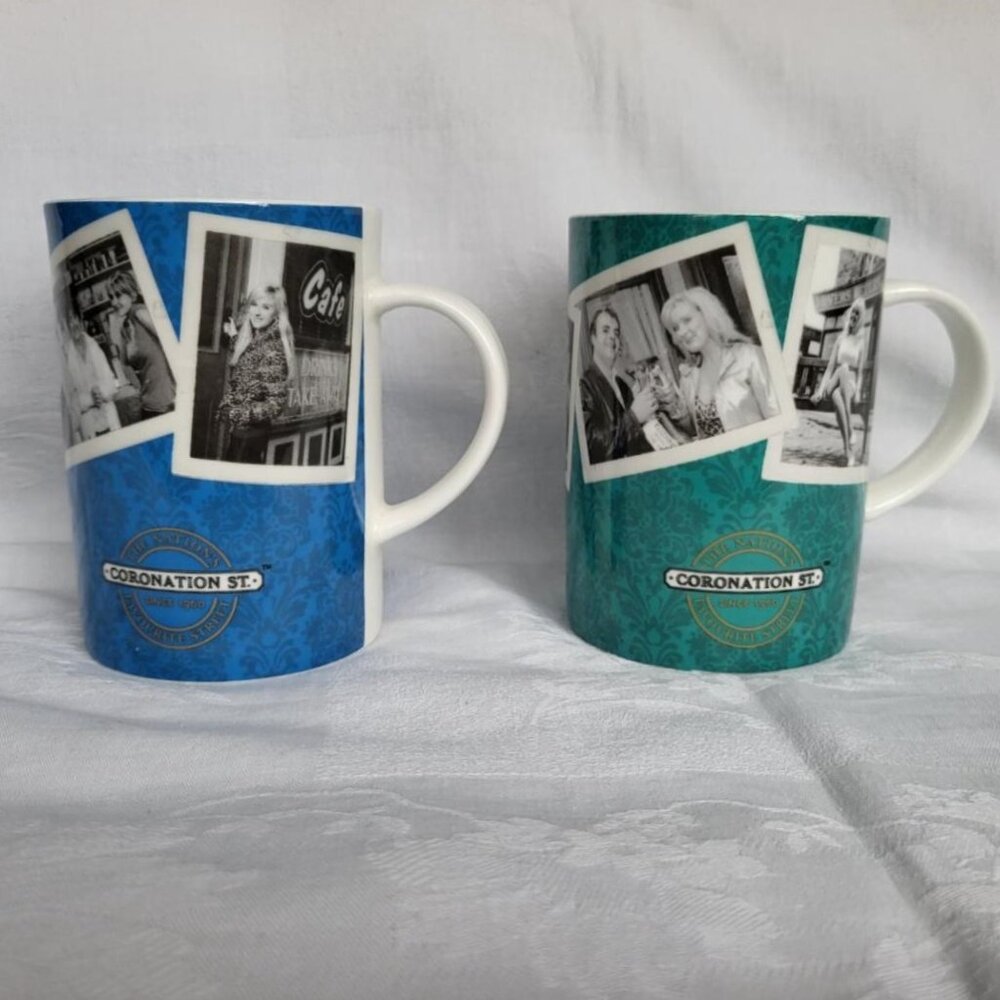 Pair of Coronation St. Mugs